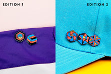Load image into Gallery viewer, Polyamory Flag - Freedom Cube Pin-Pride Pin-POLA_ED1+2