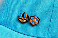 Load image into Gallery viewer, Polyamory Flag - Medal Cube Pin-Pride Pin-POLA_ED4