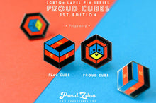 Load image into Gallery viewer, Polyamory Flag - Proud Cube Pin-Pride Pin-PCPC_POLA