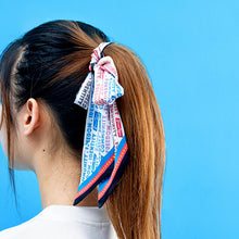 Load image into Gallery viewer, Polyamory Pride Flag Twilly Scarf-Pride Twilly-TS_POLA