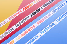 Load image into Gallery viewer, Polyamory Pride Flag White Shoelaces-Pride Shoelaces-SLWH_POLA_45IN