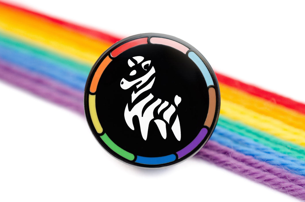 Proud Zebra Logo Lapel Pin-PANLOGO01