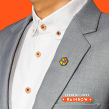 Load image into Gallery viewer, Rainbow Flag - Community Cube Pin-Pride Pin-PCCC_RBOW
