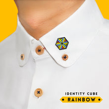 Load image into Gallery viewer, Rainbow Flag - Identity Cube Pin-Pride Pin-PCIC_RBOW