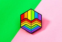 Load image into Gallery viewer, Rainbow Flag - Love Cube Pin-Pride Pin-PCHC_RBOW_2