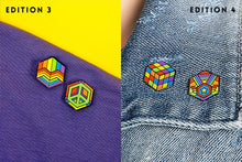 Load image into Gallery viewer, Rainbow Flag - Love Cube Pin-Pride Pin-RBOW_ED3+4