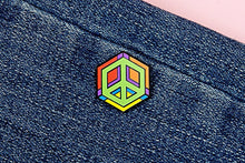 Load image into Gallery viewer, Rainbow Flag - Peace Cube Pin-Pride Pin-PCZC_RBOW