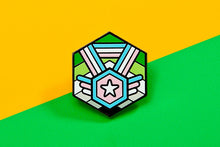Load image into Gallery viewer, Trans Aromantic Pride - Flag Cube Pin-Pride Pin-PCMC_TRAN_AROM