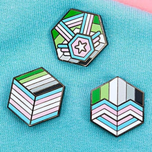 Load image into Gallery viewer, Transgender combination Proud Cube set, 3 pins
