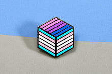 Load image into Gallery viewer, Trans Bisexual Pride - Medal Cube Pin-Pride Pin-PCFC_TRAN_BISX
