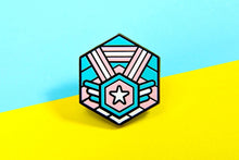 Load image into Gallery viewer, Trans Flag - Medal Cube Pin-Pride Pin-PCMC_TRAN