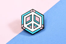 Load image into Gallery viewer, Trans Flag - Peace Cube Pin-Pride Pin-PCZC_TRAN_2