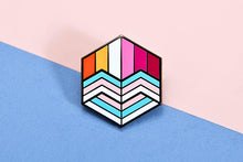 Load image into Gallery viewer, Trans Lesbian Pride - Flag Cube Pin-Pride Pin-PCHC_TRAN_LESB