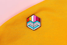 Load image into Gallery viewer, Trans Lesbian Pride - Flag Cube Pin-Pride Pin-PCFC_TRAN_LESB