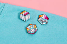 Load image into Gallery viewer, Trans Lesbian Pride - Medal Cube Pin-Pride Pin-TRAN_LESB_ED5