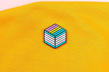 Load image into Gallery viewer, Trans Pansexual Pride - Medal Cube Pin-Pride Pin-PCMC_TRAN_PANS
