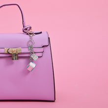 Load image into Gallery viewer, Trans Pride Flag Proud Cube Bag Charm