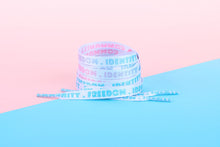 Load image into Gallery viewer, Trans Pride Flag White Shoelaces-Pride Shoelaces-SLWH_TRAN_45IN