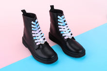 Load image into Gallery viewer, Trans Pride Flag White Shoelaces-Pride Shoelaces-SLWH_TRAN_45IN