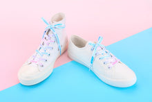 Load image into Gallery viewer, Trans Pride Flag White Shoelaces-Pride Shoelaces-SLWH_TRAN_45IN