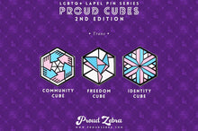 Load image into Gallery viewer, Transgender Flag - Community Cube Pin-Pride Pin-TRAN_ED2