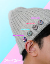 Load image into Gallery viewer, Transgender Flag - Flag Cube Pin-Pride Pin-PCFC_DEMB