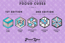 Load image into Gallery viewer, Transgender Flag - Freedom Cube Pin-Pride Pin-TRAN_ED1+2