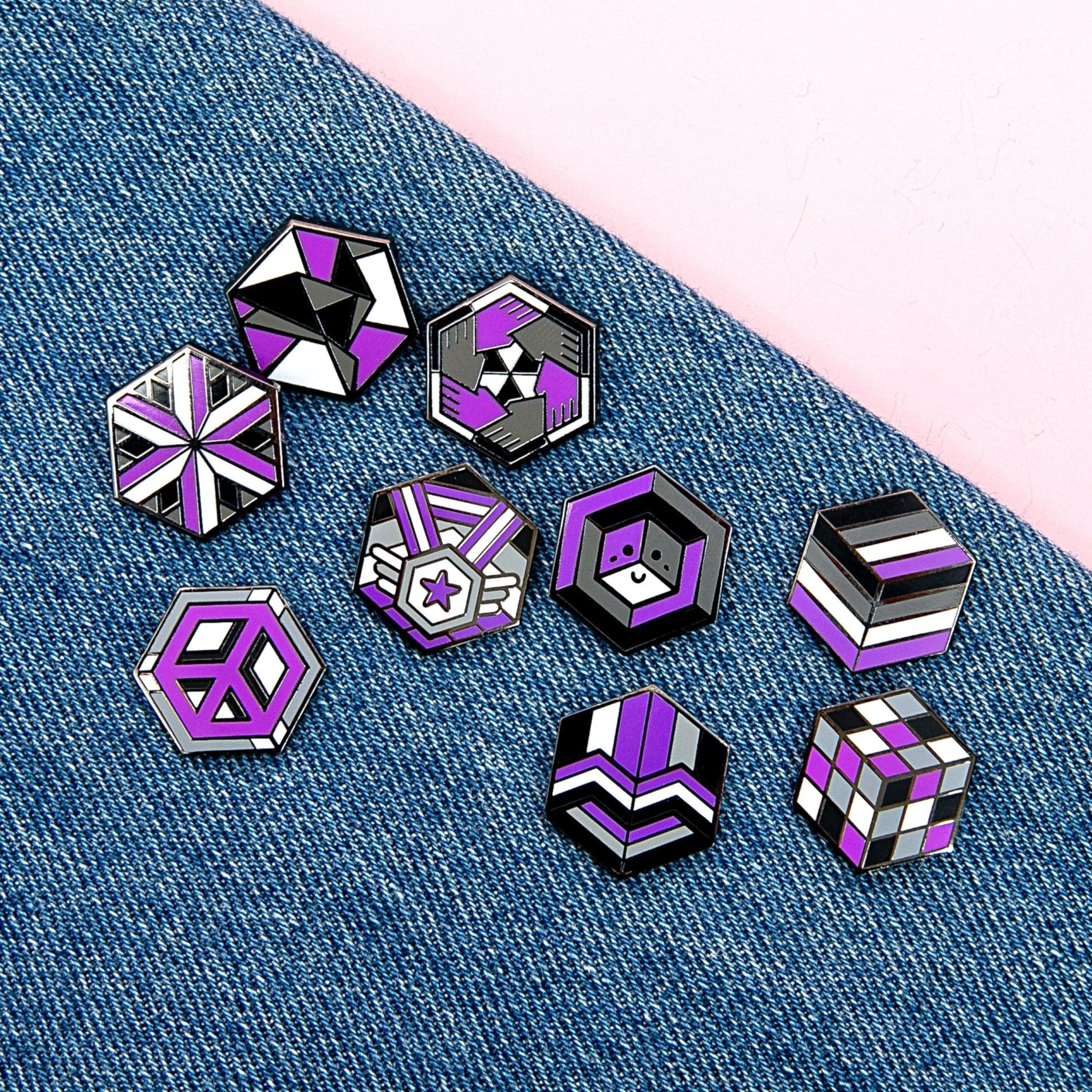 Spectrum Pin asexual-spectrum-pride-pins-pride-fashion-accessories-proud-zebra ...