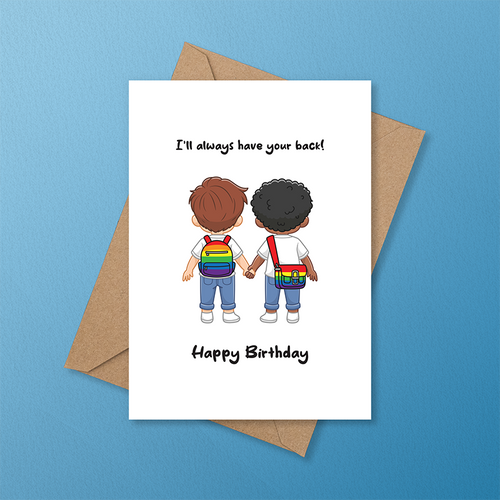 Birthday: I’ll Always Have Your Back - LGBTQ+ Greeting Cards