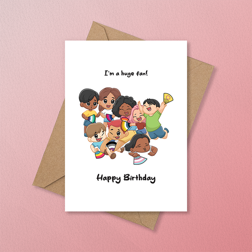 Birthday: I’m a Huge Fan - LGBTQ+ Greeting Cards