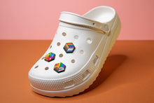 Load image into Gallery viewer, Inclusive Rainbow Pride Crocs Shoe Charms
