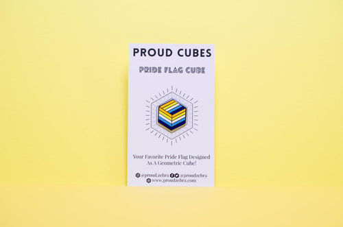 Aroace Flag - Flag Cube Pin