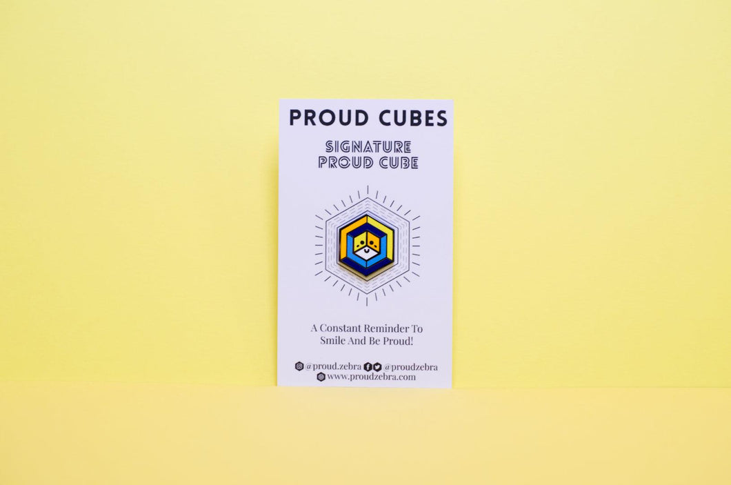 Aroace Flag - Proud Cube Pin-Pride Pin-PCPC_ARAC