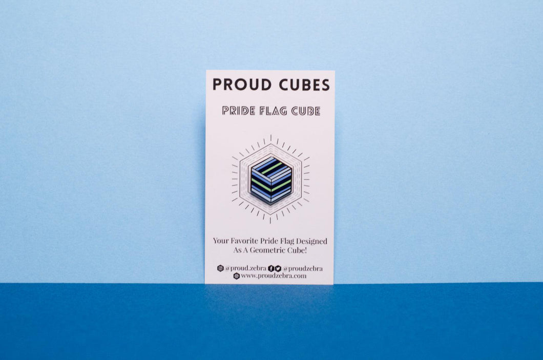 Boyflux Flag - Flag Cube Pin-Pride Pin-PCFC_BOYF