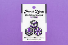 Load image into Gallery viewer, Asexual Pride Crocs Shoe Charms
