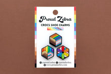 Load image into Gallery viewer, Inclusive Rainbow Pride Crocs Shoe Charms
