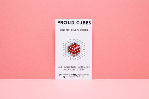 Girlflux Flag - Flag Cube Pin