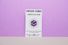 Load image into Gallery viewer, Graysexual Flag - Flag Cube Pin-Pride Pin-PCFC_GRAC
