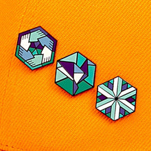 Load image into Gallery viewer, Community, Freedom &amp; Identity Cube Pin Set (3 Pins)
