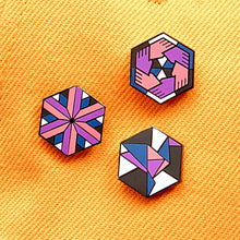 Load image into Gallery viewer, Community, Freedom &amp; Identity Cube Pin Set (3 Pins)
