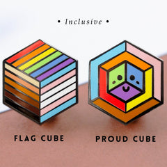 Signature & Flag Cube Pin Set (2 Pins)