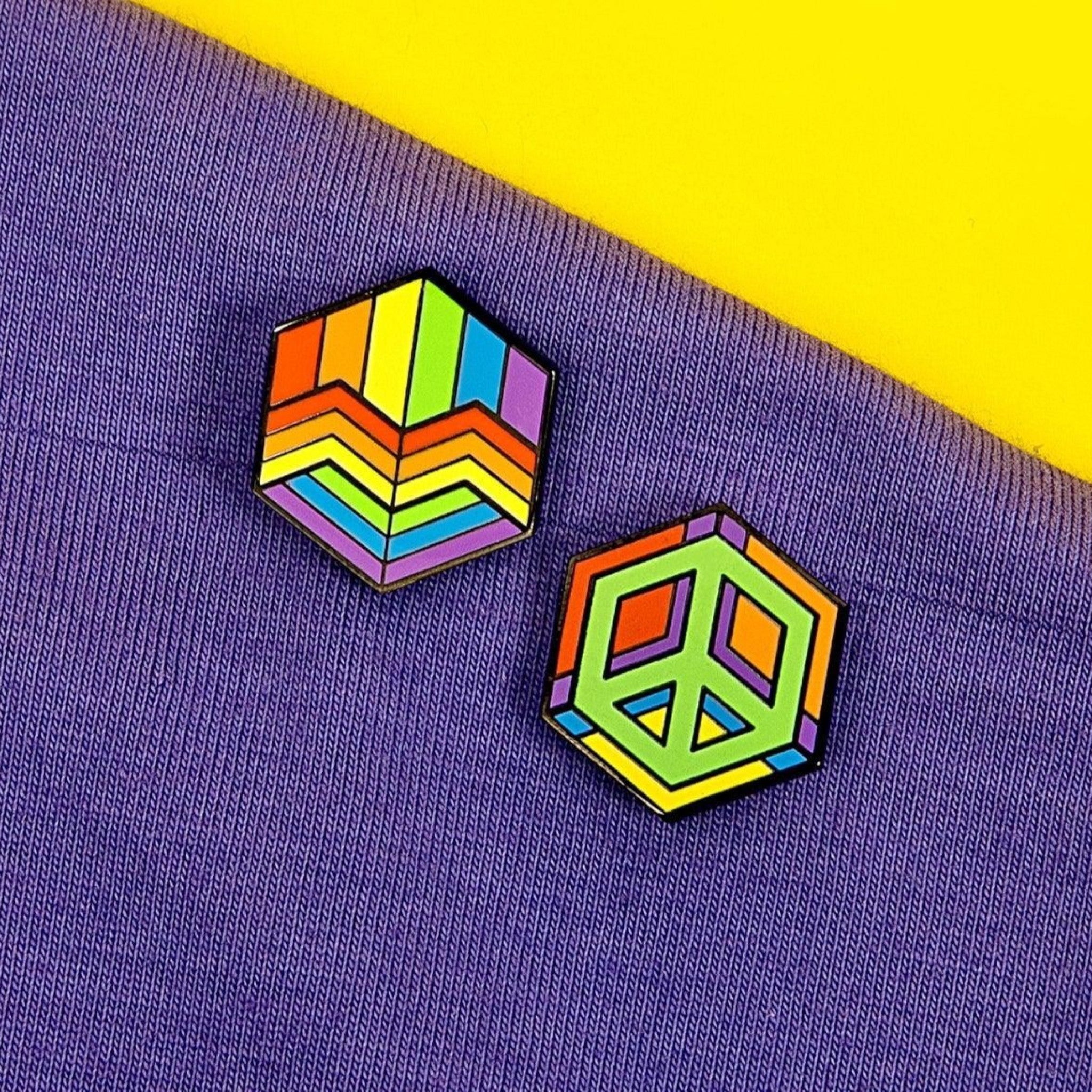 Rainbow-Flag-Medal-Cube-Pin-