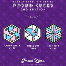 Load image into Gallery viewer, Trans 2nd Edition Proud Cube set, Community Cube, Freedom Cube, Identity Cube
