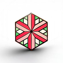 Load image into Gallery viewer, Abrosexual Flag - Identity Cube Pin - main product photo on white background
