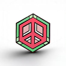 Load image into Gallery viewer, Abrosexual Flag - Peace Cube Pin - main product photo on white background
