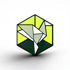 Agender Flag - Freedom Cube Pin