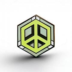 Agender Flag - Peace Cube Pin