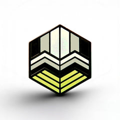 Agender Flag - Love Cube Pin