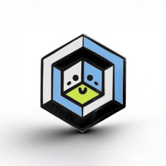 Agender Boy Flag - Proud Cube Pin