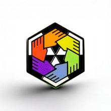 Load image into Gallery viewer, Ally Community Cube Pin - main product photo on white background
